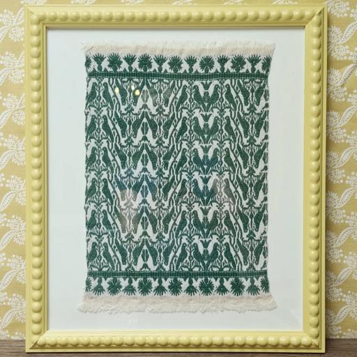 Framed Textile in Sunny Yellow Frame