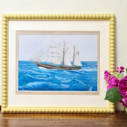 Signed Watercolour of Sailing Boat