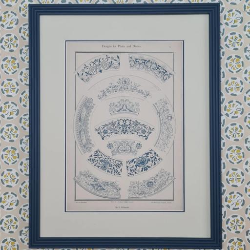 Antique Print Designs for Plates and Dishes