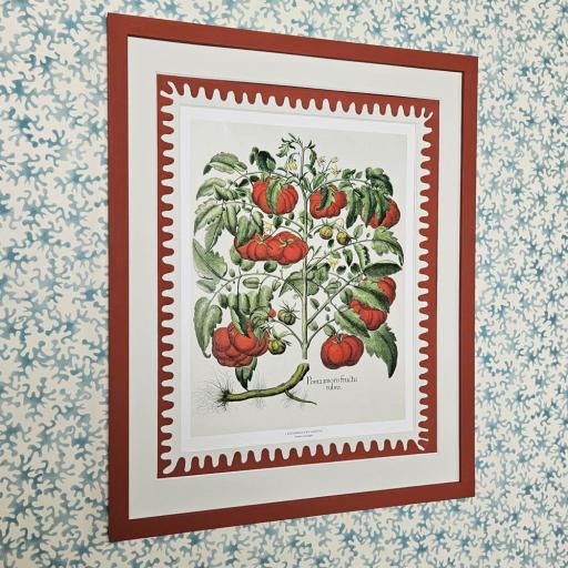 Tomatoes on The Vine in Handpainted Mount and Frame