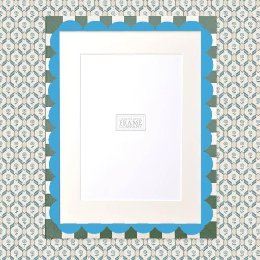 Scallop and Stripe Handpainted Frames